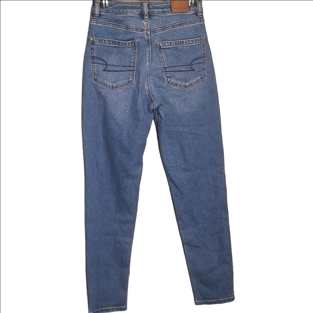 American Eagle High Rise Stretch Jeans Regular Fit Size 0 - Picture 2 of 6